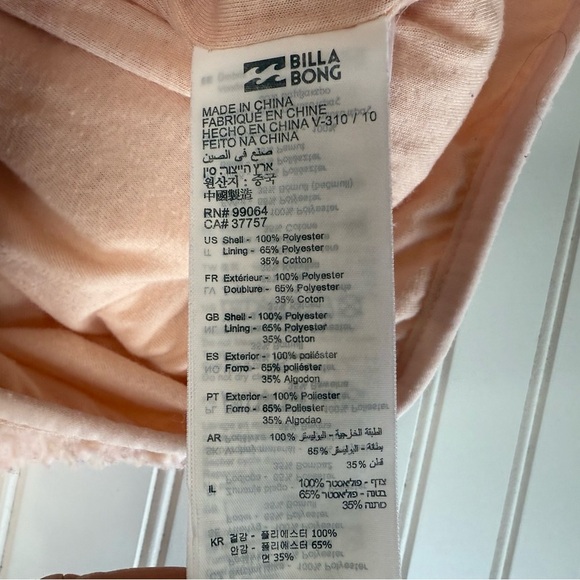 Billabong Adventure Division Jacket Womens Large Sherpa Switchback Hooded 1463 - Picture 6 of 6